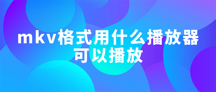 电脑的mkv格式用什么播放器可以播放