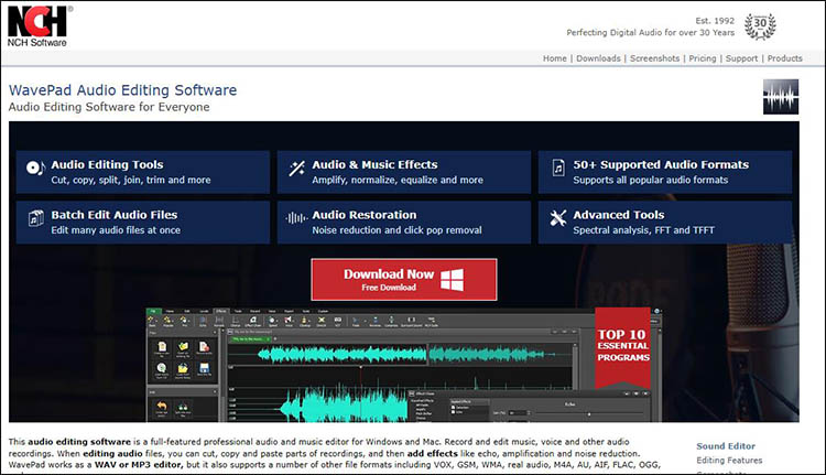 WavePad Audio Editor