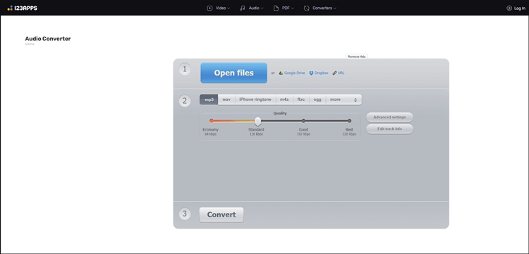 OnlineAudioConverter转换MP3